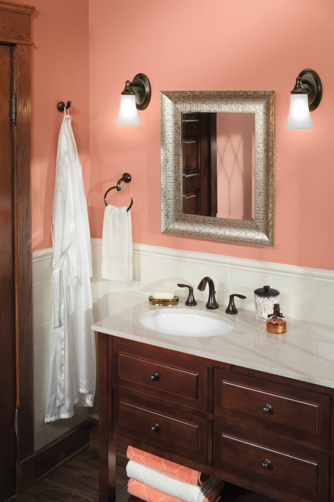 Moen YB2861ORB Eva Oil-Rubbed Bronze One-Globe Bath Light Fixture