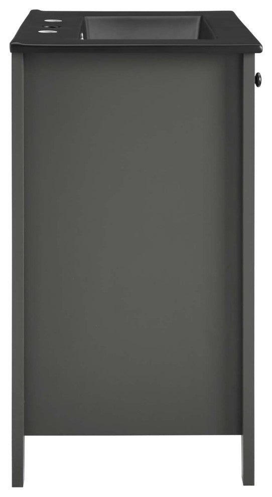 Nantucket 24" Bathroom Vanity - Gray Black