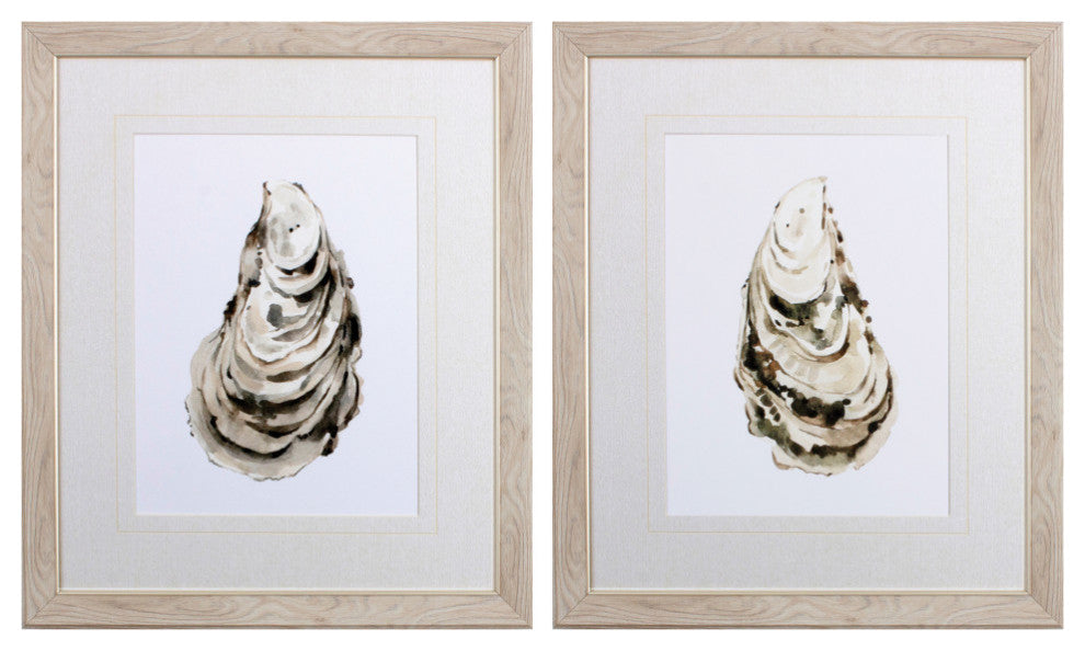 Neutral Oyster A Wall Art, 2-Piece Set