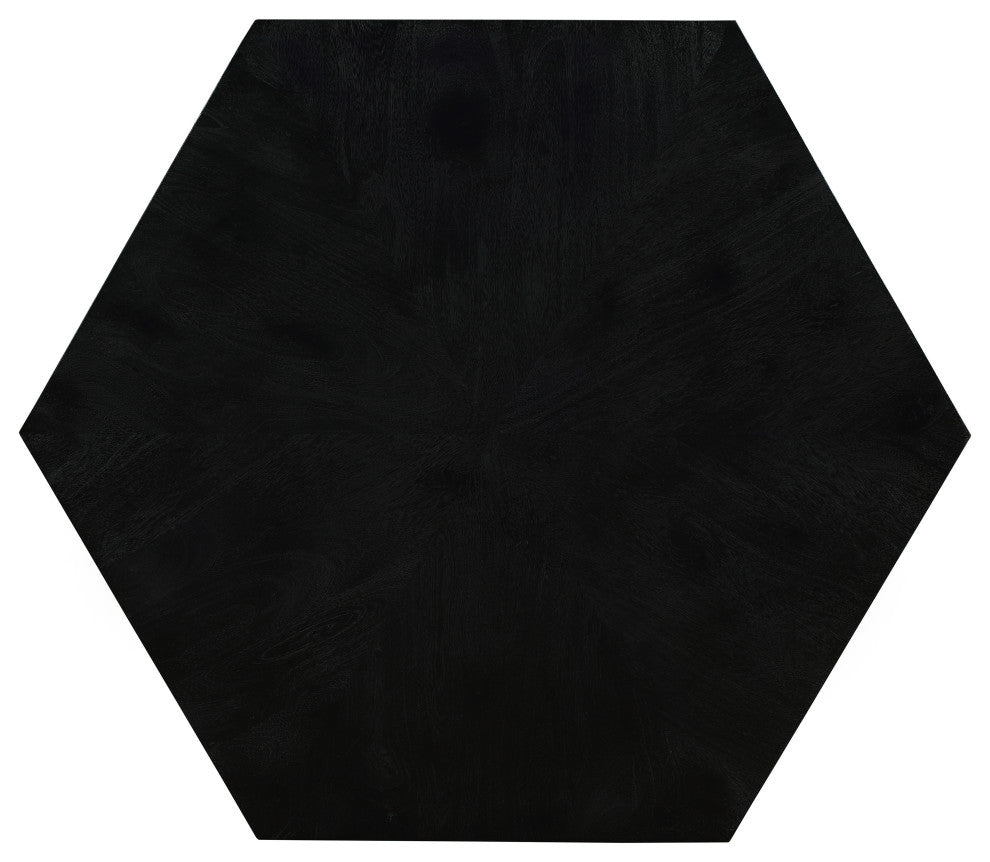 Diamante Oak Veneer Coffee Table, Black
