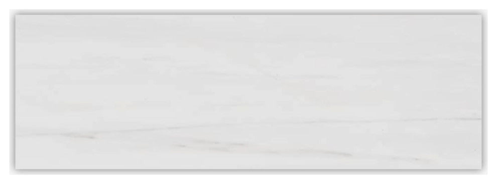 Bianco Dolomiti Honed 3x9 Marble Tile