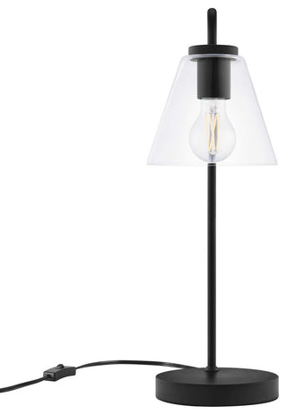Element Glass Table Lamp, Black