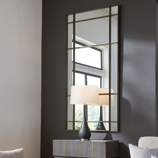 Uttermost Spurgeon Gold Window Mirror