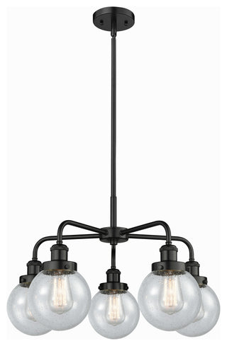 Innovations Beacon 5 24" Chandelier Matte Black