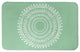 Centered Green Boho Circle 21x34 Bath Mat