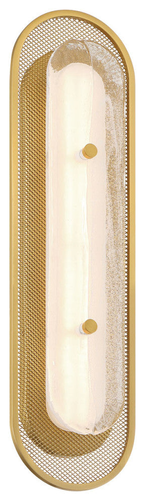 Tramore, Wall Sconce, 22", Gold, Silver Glass