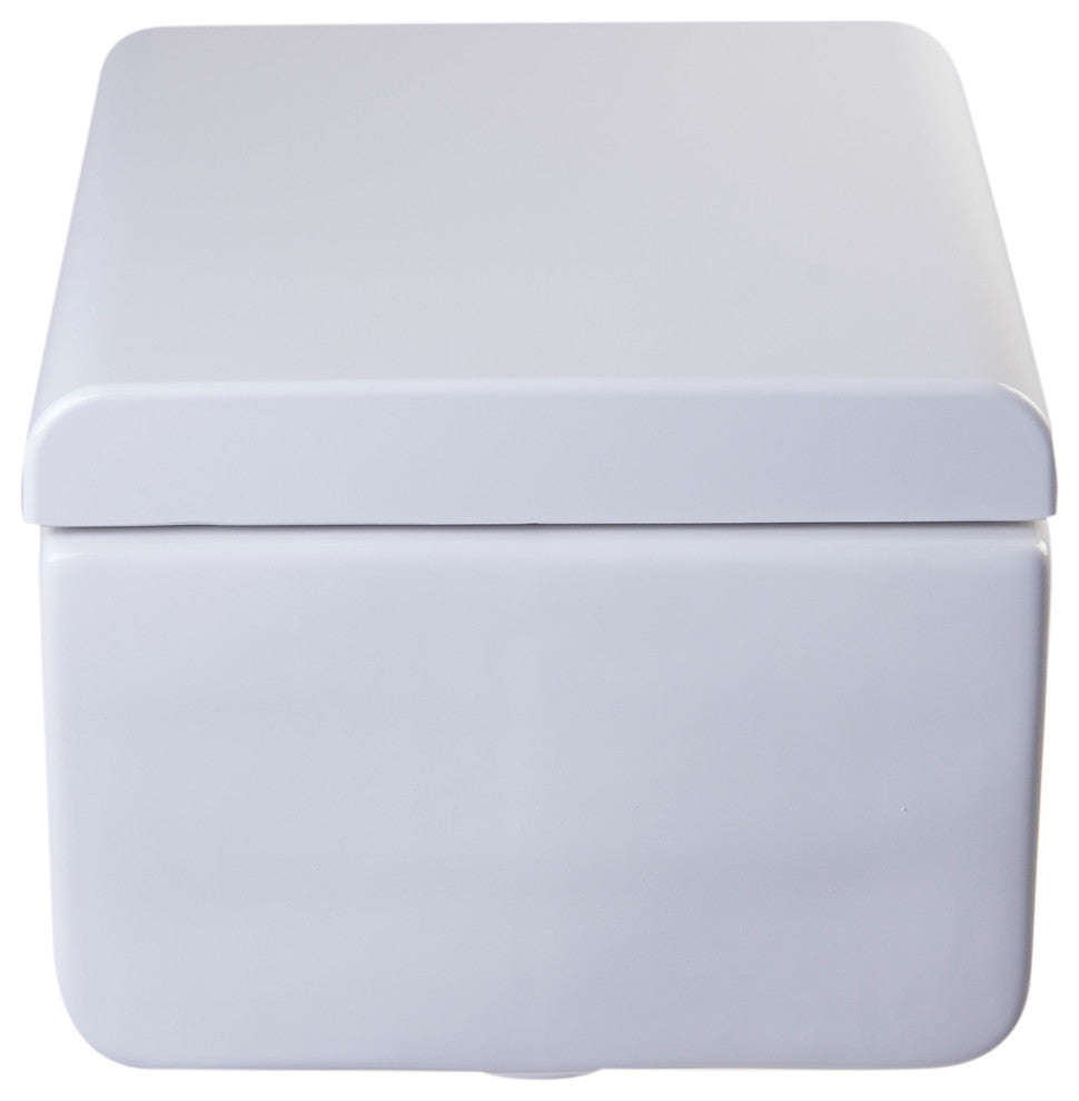 Square Modern Wall Mount Dual Flush Toilet Bowl