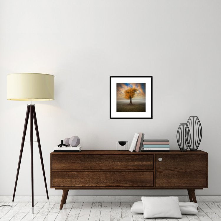 "Lonesome" Framed Digital Print by Piotr (Bax) Krol, 24x24"