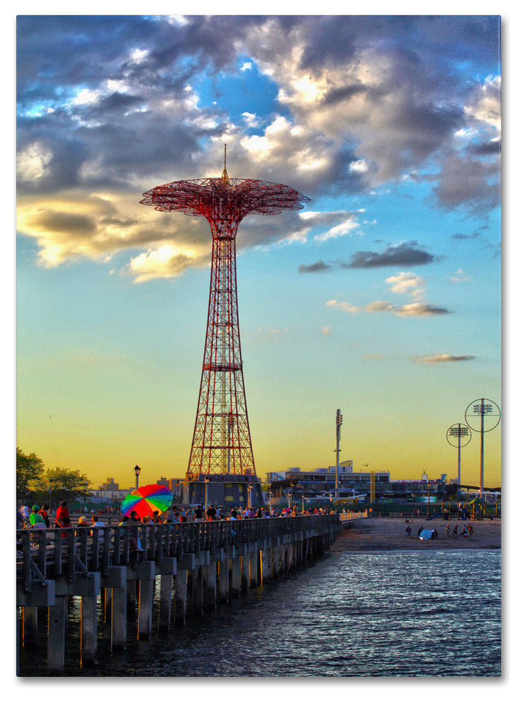 'Coney Island' Canvas Art by CATeyes