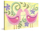 Marmont Hill, "2 Birds" by Reesa Qualia Painting Print on Wrapped Canvas, 45x30