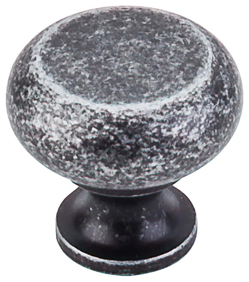 Flat Faced Knob - Black Iron, TKM273