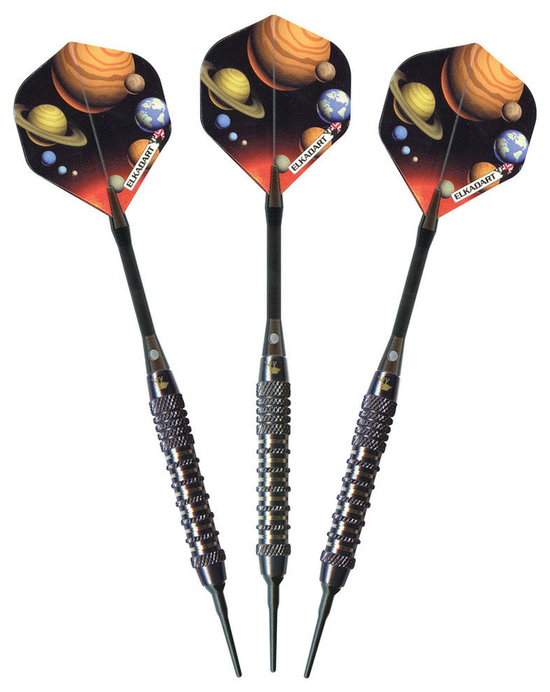 Elkadart Orbital Soft Tip Darts Knurl Ringed Barrel, 18 Grams