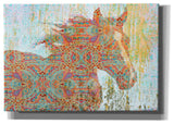 Epic Graffiti 'Pattern Horse' by Irena Orlov, Giclee Canvas Wall Art, 16"x12"