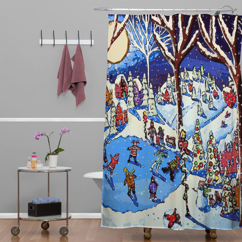 Deny Designs Renie Britenbucher Christmas Time Is Here Shower Curtain
