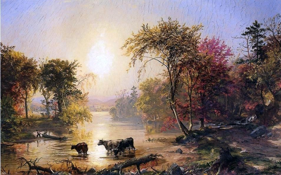 Jasper Francis Cropsey Autumn in America Wall Decal