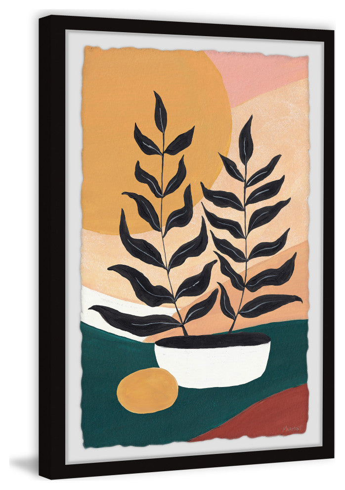 "Potted Ferns" Framed Painting Print, 30x45