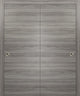 Sliding Closet Bypass Doors 56 x 80 & Hardware | Planum 0010 Ginger Ash