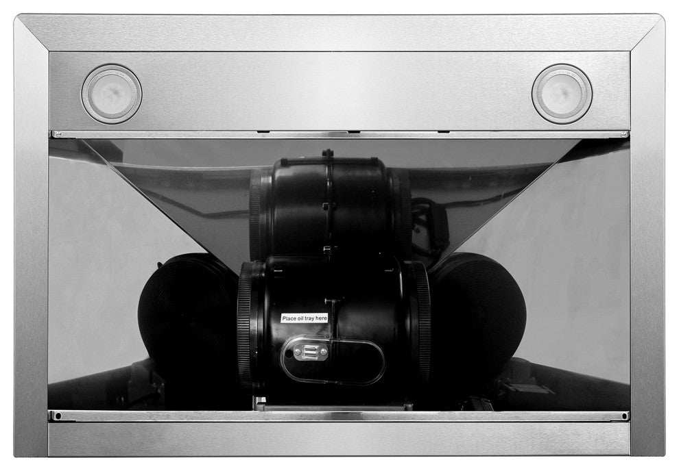 Cosmo Wall-Mount Range Hood, Stainless Steel, Ducted, 30"