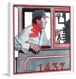 "Vintage 1437" Painting Print on Wrapped Canvas