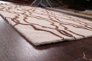 Trellis Contemporary Oriental Area Rug Hand-tufted Wool Carpet 5x8