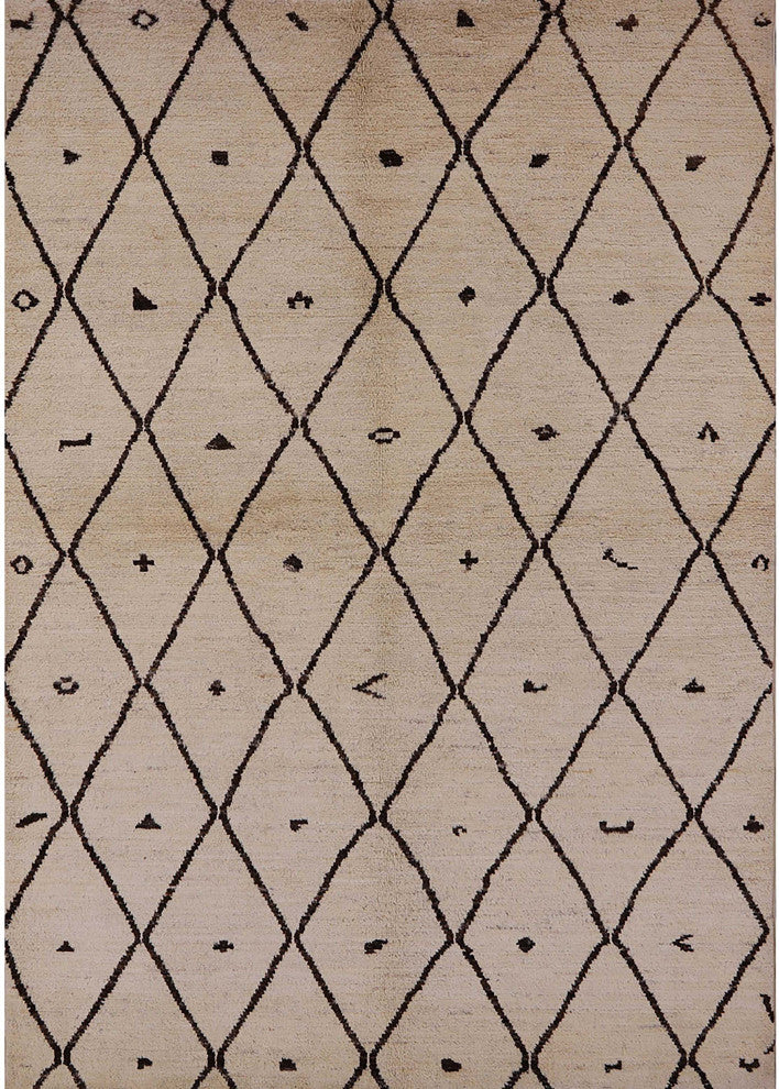 Ahgly Company Indoor Rectangle Mid-Century Modern Area Rugs, 7' x 9'