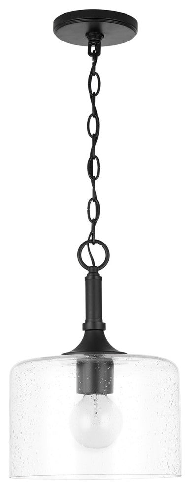Capital Lighting 339311 Carter 1 Light 10"W Mini Pendant - Matte Black