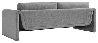 Stylus Boucle Fabric Upholstered Sofa, Grey