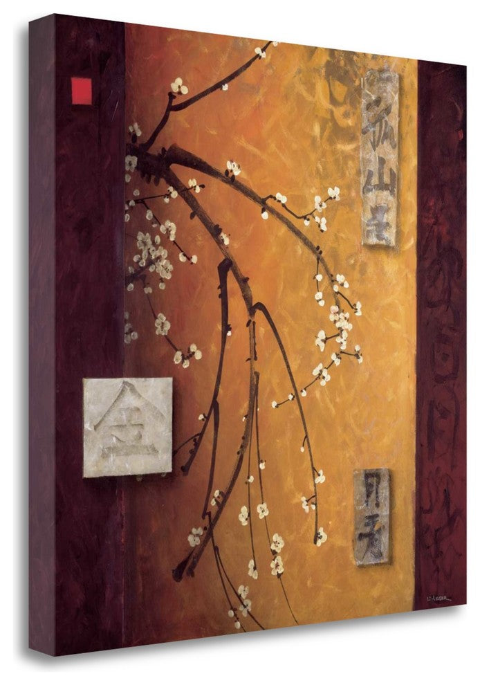 "Oriental Blossoms II" By Don Li-Leger, Giclee Print on Gallery Wrap Canvas