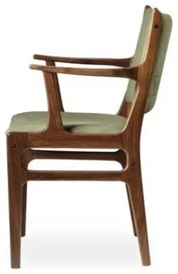 Sonder Living Fred Arm Chair | Green Canvas