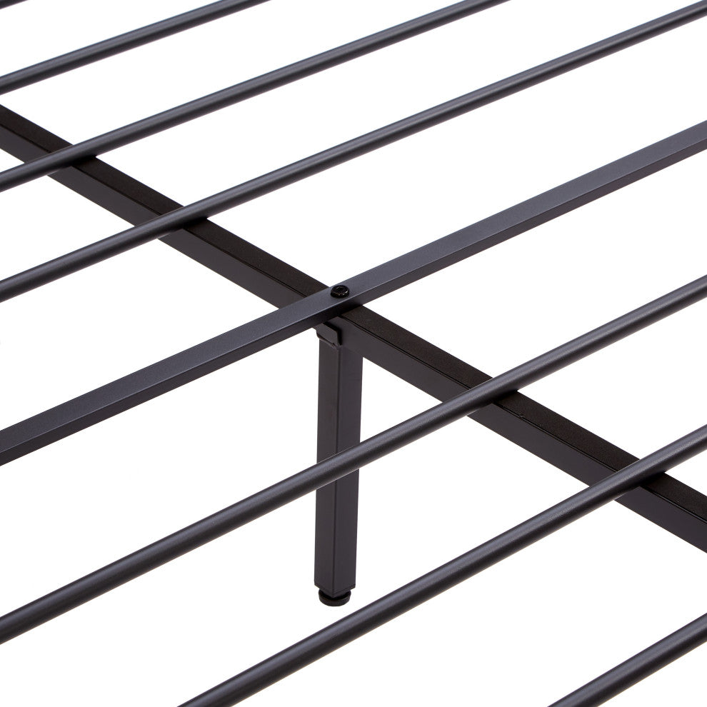 Gewnee Queen Size Metal Platform Bed Frame