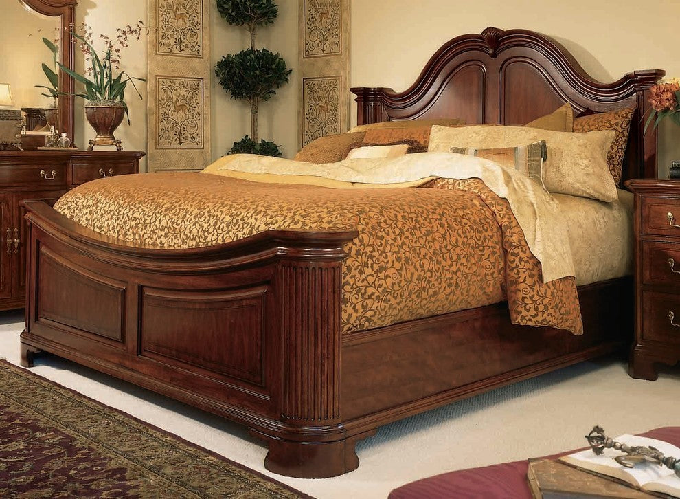 American Drew Cherry Grove King Mansion Bed