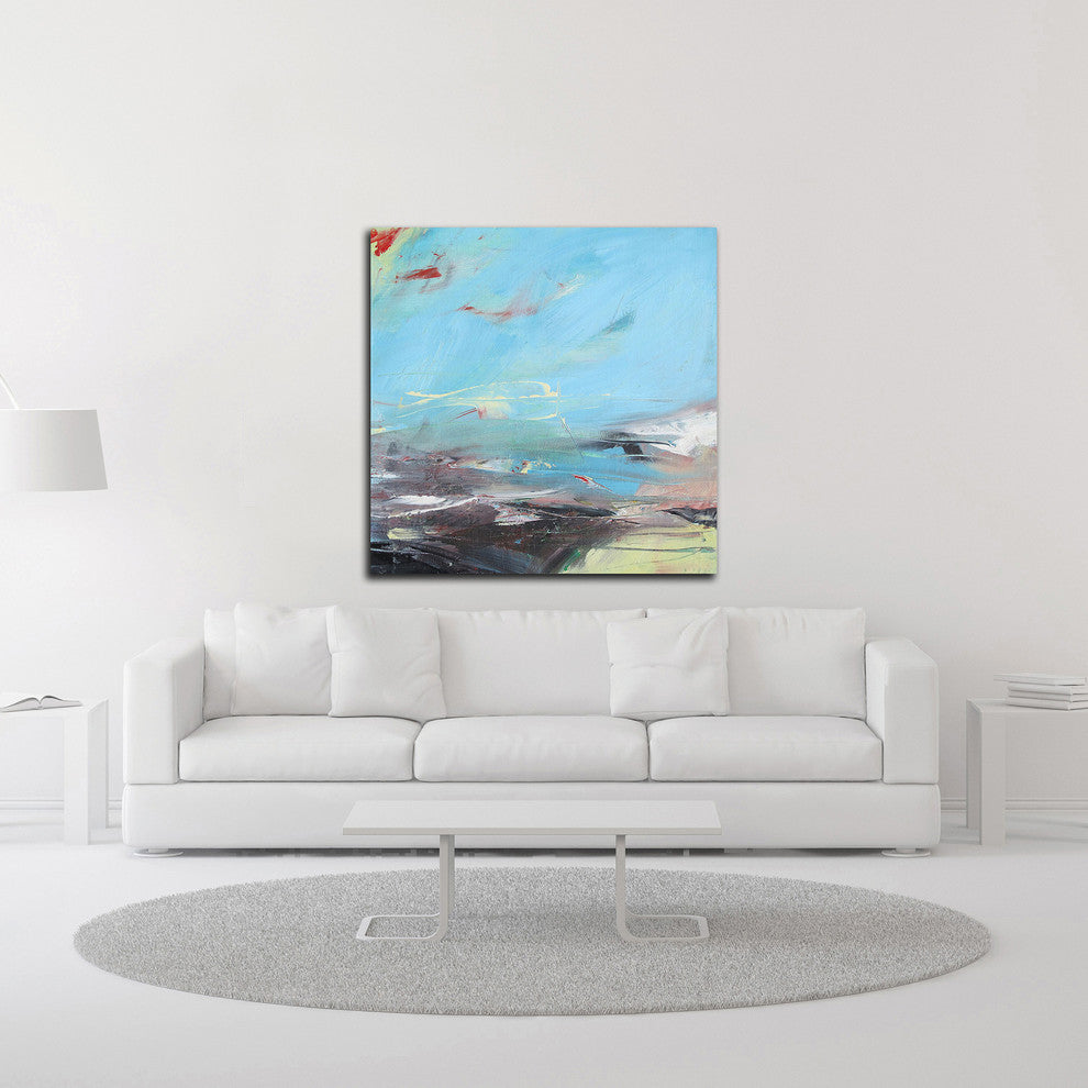 Cerulean Skies by Andrew Kinmont, Print on Canvas, 24"x24"