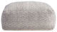 Willamette Slate 34" x 34" x 16" Gray and Beige Ottoman