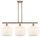 Innovations 516-3I-AC-G651-12-LED 3-Light Island Light, Antique Copper