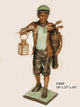 Caddy With Lantern, 43" Design Sculpture