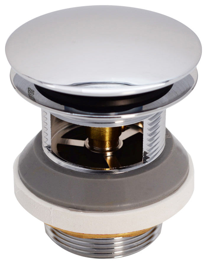 Tip Toe Integrated Overflow Bath Drain In Oil Rubbed Bronze, Polished Chrome