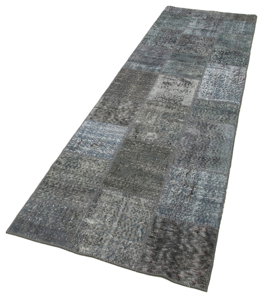 Rug N Carpet - Handwoven Oriental 2' 9" x 10' 0" Boho Patchwork Runner Rug