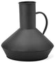 Shallow Rustic Black Metal Decorative Jug
