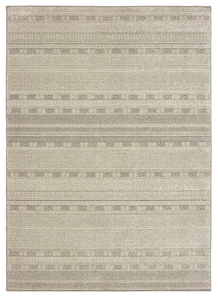 Oriental Weavers Richmond Ivory/ Brown Solid Indoor Area Rug 7'10" RND