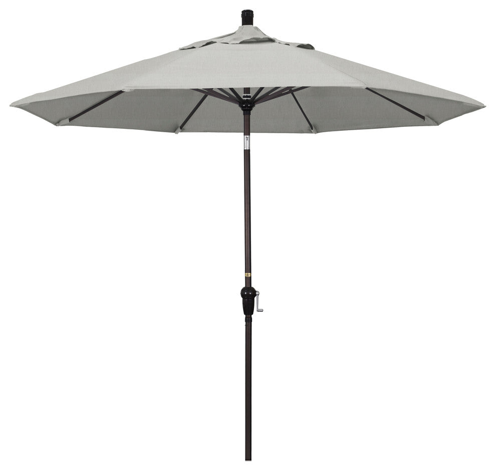 9' Aluminum Umbrella Auto Tilt Bronze, Granite