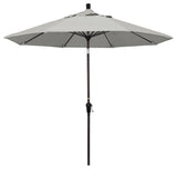 9' Aluminum Umbrella Auto Tilt Bronze, Granite