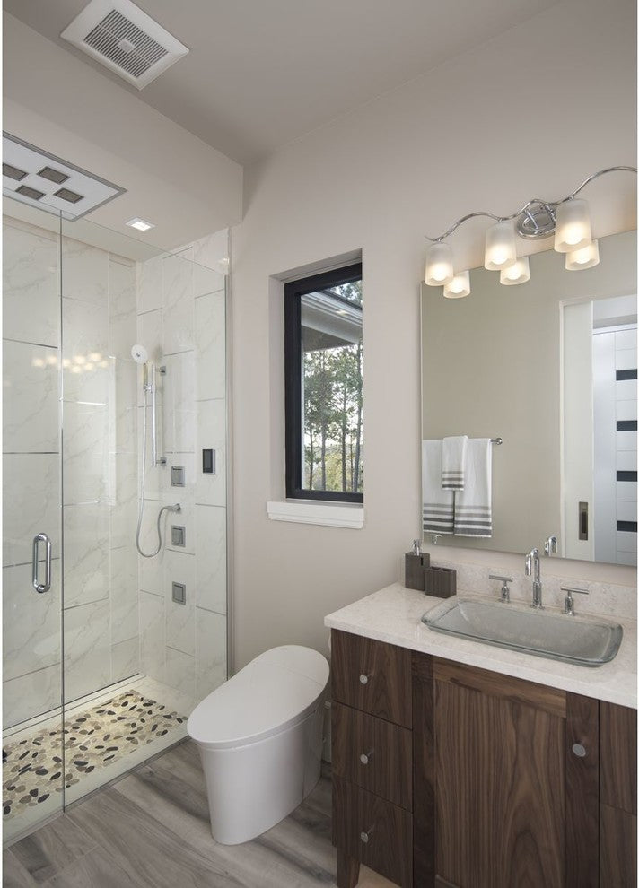 Inspire Collection 4-Light Bath Light, Polished Chrome