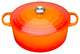 Le Creuset Signature Cast Iron Round Casserole, 18 cm, Volcanic