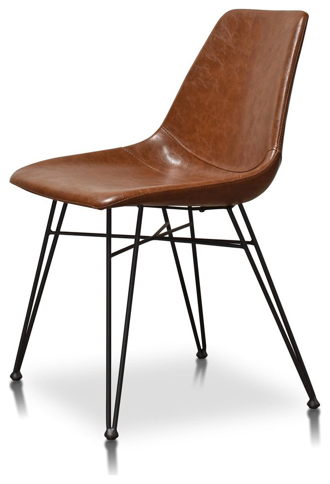 Oda Dining Chairs, Brown, Set of 2