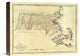 "State of Massachusetts, 1795" Stretched Canvas Giclee by Mathew Carey, 16"x12"