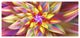 Large Multi Color Alien Fractal Flower, Large Floral Canvas Art Print, 60"x28"