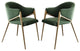 Light Luxury Postmodern Minimalist Dining Chair, Green