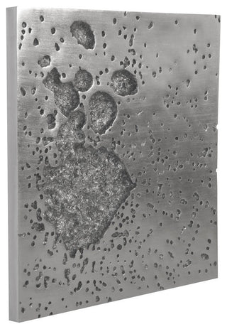 Splotch Wall Art, Silver, Square