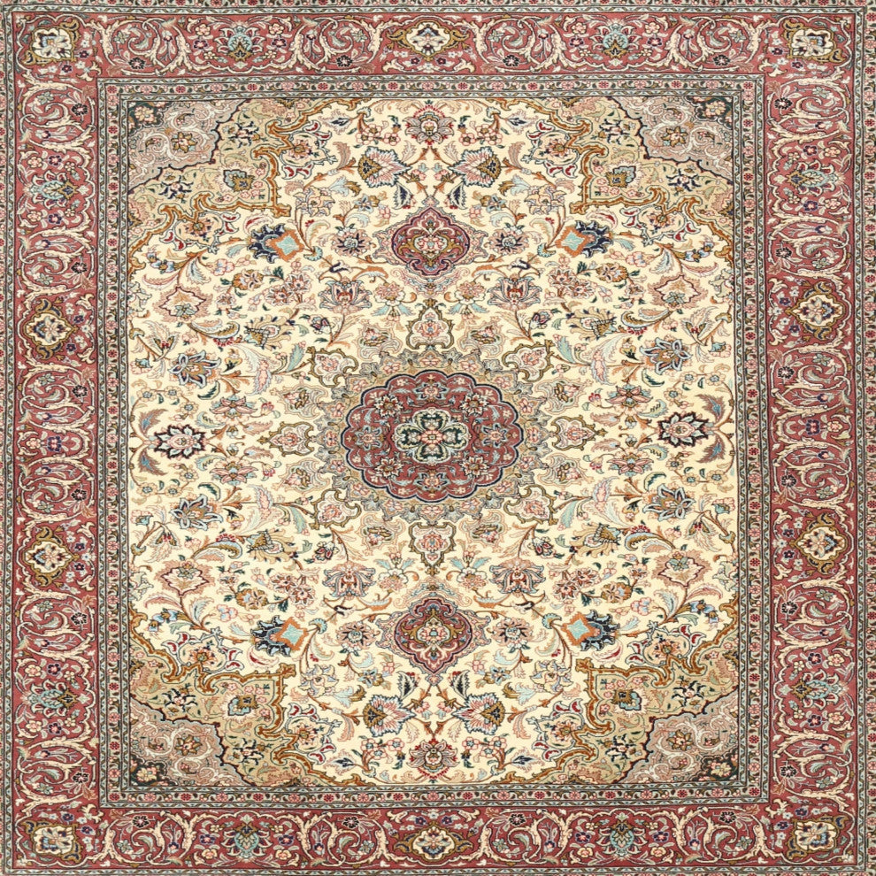Ahgly Company Indoor Square Traditional Area Rugs, 8' Square
