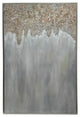 Hanging Oil Painting With Champagne Border Frame